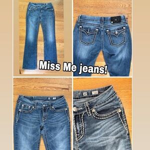 Miss Me Vintage Y2k Low Rise Bootcut Jeans~ Size 30